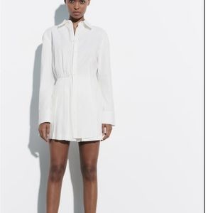 Zara white long sleeve dress